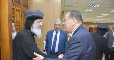 محافظ الشرقية يستقبل الأساقفة والقيادات الأمنية والنواب للتهنئة بالعيد