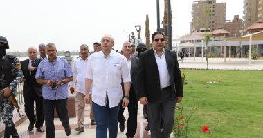  محافظ بني سويف يتفقد مستوى الخدمة بالكورنيش والممشى السياحي في أول أيام العيد