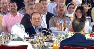 الرئيس السيسى لأبطال الاختيار والعائدون: اللى عملتوه وسجلتوه والله دى الحقيقة