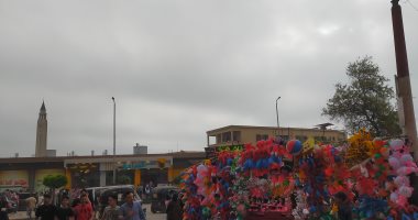 نشاط للرياح وغياب أشعة الشمس فى صباح أول أيام عيد الفطر بالغربية.. لايف وصور