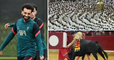 العالم هذا المساء.. إقبال كبير فى إسبانيا على حضور مصارعة الثيران خلال احتفالية سان جورج فى سرقسطة.. محمد صلاح يشارك فى تدريب ليفربول الأخير قبل مواجهة فياريال.. ووزير الداخلية السعودى يؤكد نجاح موسم العمرة