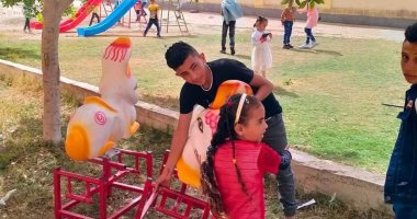 تواصل مظاهر الاحتفال بعيد الفطر بشمال سيناء فى الحدائق ومراكز الشباب