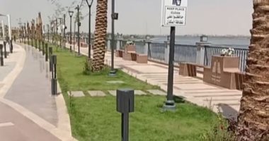 آلاف على ممشى النيل فى بنى سويف.. بهجة وإقبال على الكورنيش خلال العيد 