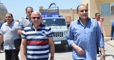 مستشار الرئيس ومحافظ بورسعيد يتفقدان محطة المعالجة البيولوجية للصرف الصناعى EDF