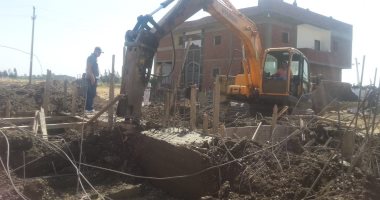إزالة تعديات على 11 قيراطا في قرى مركز المحلة
