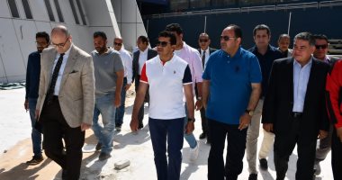 وزير الرياضة يتفقد فرع نادى النادى بشيراتون ويطالب بسرعة الانتهاء من اللمسات النهائية تمهيدا لافتتاحه