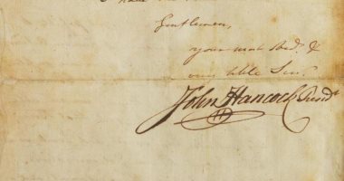 بيع رسالة موقعة عام 1776 عن استقلال أمريكا بـ1.9 مليون دولار.. اعرف التفاصيل