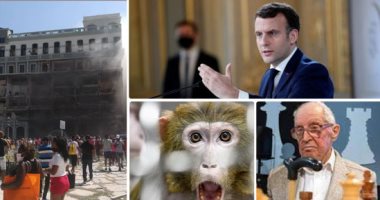 العالم هذا المساء.. تنصيب إيمانويل ماكرون رئيسا لفرنسا لفترة ثانية.. رصد أول إصابة بفيروس "جدرى القرود" ببريطانيا.. وفاة المعمر يورى أفرباخ أكبر أستاذ فى الشطرنج.. ارتفاع ضحايا انفجار فندق بهافانا لـ 26 قتيلا