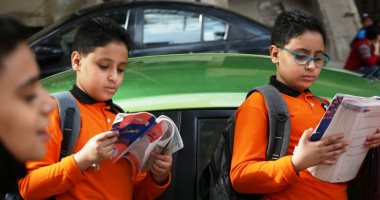 طلاب النقل بالابتدائى يؤدون امتحانات نهاية العام