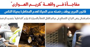 مفاجأة بقضية كريم الهوارى..قانون المرور يوقف رخصته مدى الحياة (نقلا عن برلمانى)