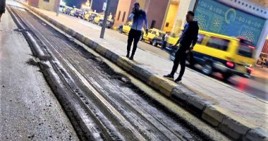 بدء أعمال رصف شارع البحر بالمحلة بطول 12 كم فى الغربية