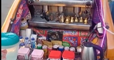 "عبدالرحمن" حاصل على بكالوريوس تجارة وبيعمل مشروبات ساخنة على عربية أنتيكة