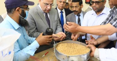 محافظ سوهاج يتفقد توريد القمح بصوامع مطاحن مصر العليا بأولاد نصير.. صور