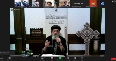 البابا تواضروس الثانى يلتقى كهنة منطقة "الأرشيديوسس" بأمريكا عبر  ZOOM