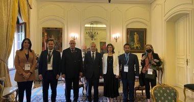 رئيس المجلس الدستورى اللبنانى يستقبل بعثة الجامعة العربية لمراقبة الانتخابات