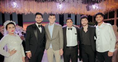 طولان والعشرى وجاد يحضرون حفل زفاف ابن خالد خليل مدرب حراس إنبى.. صور