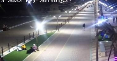 تركيب كاميرات مراقبة على كورنيش رأس غارب لتوفير الحماية للمواطنين.. صور