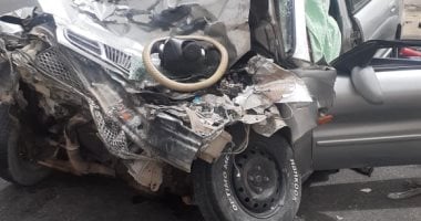 إصابة 4 أشخاص من أسرة واحدة في حادث سير على صحراوى بنى سويف