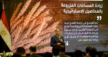 رئيس الوزراء: إنتاج 10 ملايين طن قمح هذا العام