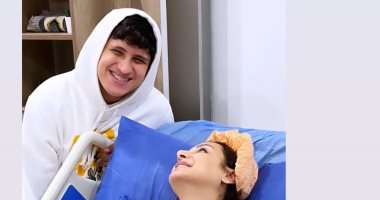 ابن أنغام ينشر صورة جديدة لها من المستشفى: تقومى بالسلامة يا ست المعلمين