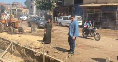 الانتهاء من صب القواعد بموقف العراقية ضمن "حياة كريمة" فى المنوفية
