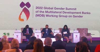 مايا مرسى تشهد فعاليات القمة العالمية للنوع الاجتماعي لعام 2022 لبنوك التنمية
