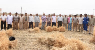 رئيس جامعة سوهاج يفتتح موسم حصاد القمح بمزرعتى الكوامل والكوثر.. صور