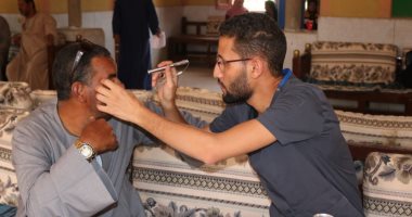 الكشف على 755 حالة فى قافلة جنوب الوادى الطبية بقرية الدومة بقنا