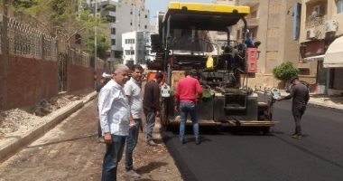 رفع كفاءة ورصف الشوارع الرئيسية بالزقازيق