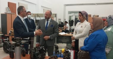  وفد "تعليم النواب" يتفقد الجامعة المصرية اليابانية للعلوم والتكنولوجيا 