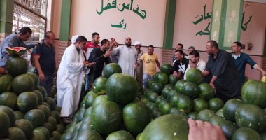 "طرّى على قلبك بـ13 جنيها بس".. بطيخة 5 كيلو بأرخص سعر فى مزاد الشرقية.. فيديو
