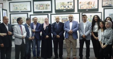 رئيس جامعة المنيا يفتتح المعرض السنوى الثالث لطلاب "الفنون الجميلة".. صور