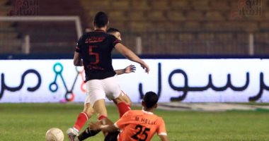 محمد شريف يهدد مرمى البنك الأهلي بقذيفة فى الدقيقة 11.. فيديو