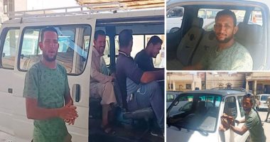 الموقف كله بيحبه.. "حسين" ابن الفيوم سواق من ذوى الهمم بيتعامل مع الزباين بلغة الإشارة.. متزوج ولديه 3 أطفال ونفسه يبقى عنده ميكروباص.. السائقون: بريمو موقف طامية ولولا الإعاقة لحصل على رخصة أولى.. صور وفيديو
