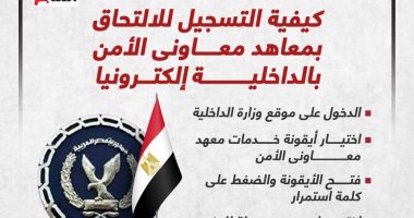 قبل بدء التقديم.. تعرف على كيفية تسجيل بياناتك بمعاهد معاون الأمن (إنفوجراف)