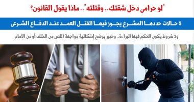 لو حرامى دخل شقتك وقتلته.. ماذا يقول القانون؟.. نقلا عن برلماني 