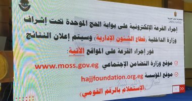رابط إعلان نتيجة القرعة لحج الجمعيات الأهلية والاستعلام بالرقم القومى