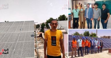 استغلال أشعة الشمس مصدرا للطاقة بالوادى الجديد.. أول مكتبة عامة تعمل بالطاقة الشمسية فى مصر .. مدير المكتبة: حققنا الاكتفاء الذاتى ووفرنا 6 آلاف جنيه شهريا تكلفة فواتير الكهرباء لصالح الأنشطة.. صور وفيديو