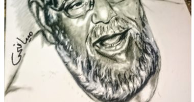 الدين لله والرسم للجميع.. "مينا" يبدع فى رسم الشيخ الشعراوى والبابا شنودة