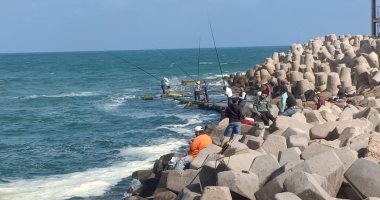 شاهد جمال كورنيش الإسكندرية فى الصباح بين صيد السمك ولعب الرياضة.. لايف