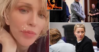 كورتنى لوف تدعم جونى ديب فى أزمته مع أمبر هيرد برواية قصة إنقاذه حياتها.. فيديو