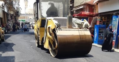 متابعات ميدانية لأعمال الرصف والتطوير بمدخل قرية شما وطرق "21 " و "23 " بالمنوفية