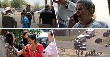 حادث إطلاق نار جديد بأمريكا والضحايا فى عمر الزهور.. مقتل 18 تلميذا برصاص مسلح داخل مدرسة بتكساس.. بايدن يأمر بتنكيس الأعلام فى المبانى الفيدرالية.. هاريس: قلوبنا تتحطم ونطالب بتحرك لتقييد حيازة الأسلحة.. صور 