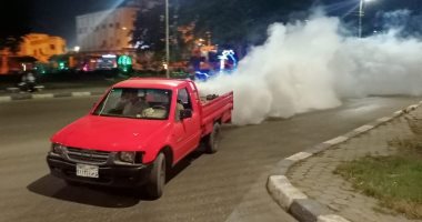 محافظة الاسماعيلية تستكمل خطة مكافحة البعوض والذباب بسيارات الرش.. صور