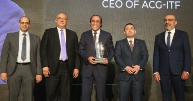 احتفالية bt100 تكرم أحمد غزى رئيس شركة ACG-ITF