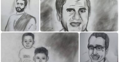 "خالد" من ذوى القدرات الخاصة يحارب التوحد بالرسم في 10 دقائق