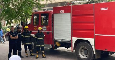 فنون تطبيقية جامعة حلوان تنظم تجربة إخلاء بمشاركة الحماية المدنية.. صور