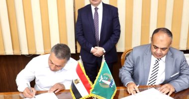 محافظ المنوفية يشهد توقيع بروتوكول لإقامة محطات وقود وغاز طبيعى بالمحافظة