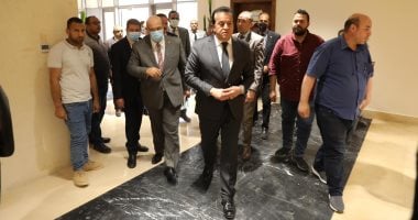 وزير التعليم العالى يتفقد مقر الوزارة بالعاصمة الإدارية ويشيد بمعدلات الإنجاز
