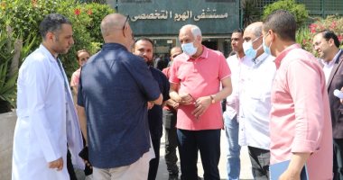 محافظ الجيزة يزور المصابات بحريق دار رعاية بمنطقة الطالبية فى الهرم.. صور